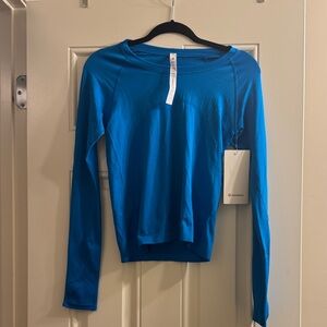 lululemon athletica Vibrant Blue Long Sleeve Top